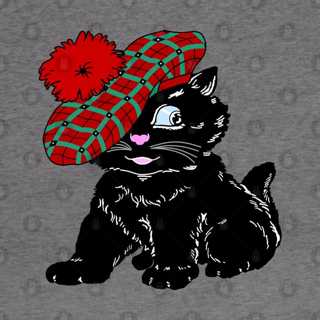 Scottish Lucky Black Cat by KarwilbeDesigns